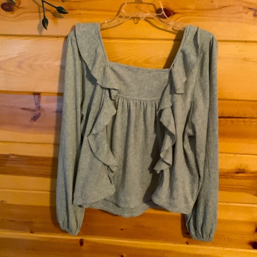 Grey Knit Top - Picture 3 of 4